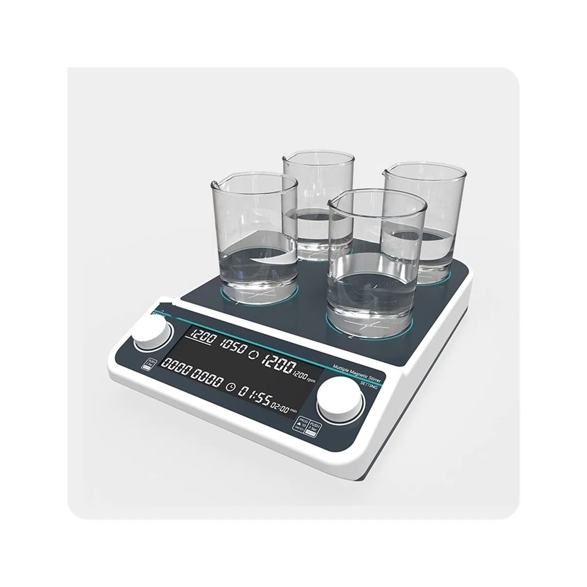 Lab Digital Display Wielopozycyjne mieszadło magnetyczne Laboratoryjne wielofunkcyjne elektryczne mieszadło magnetyczne z wyświetlaczem LCD Szybka konfiguracja