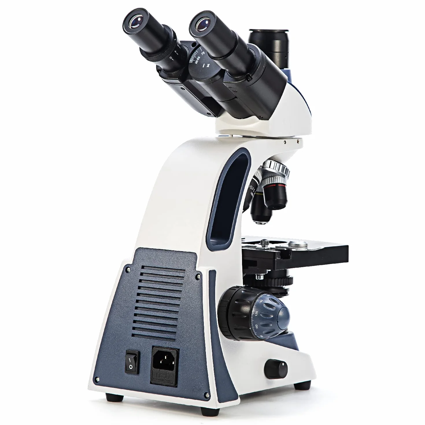 SWIFT SW380T 40X-2500X, trójokularowy mikroskop laboratoryjny z podwójną warstwą mechaniczną, głowica Siedentopf, okulary szerokokątne 10X/25X