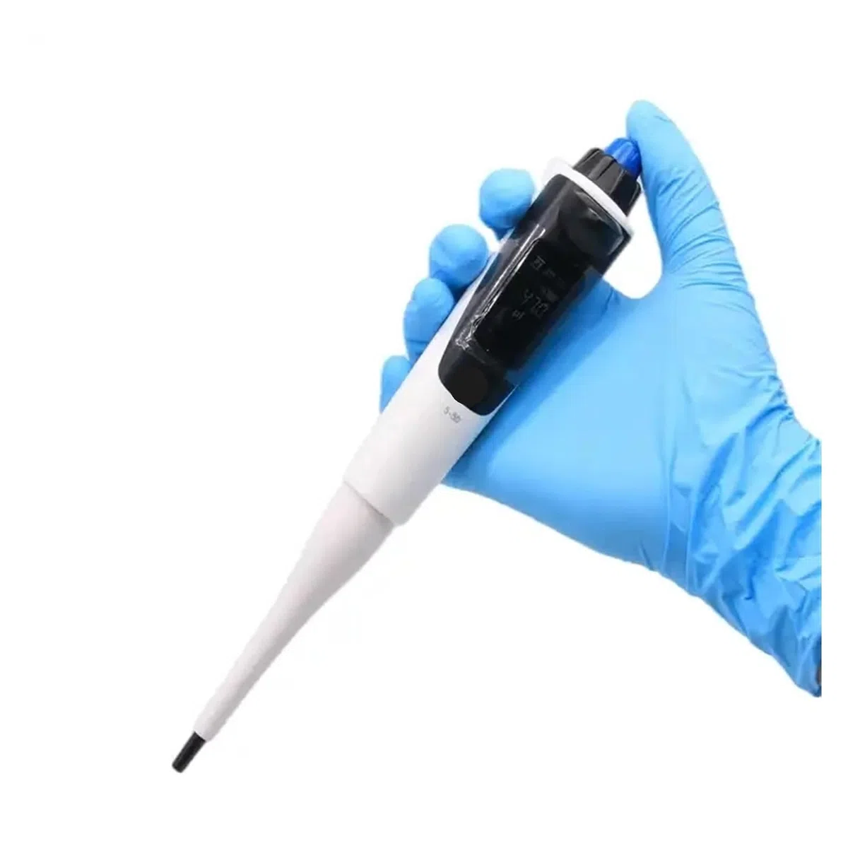 Elektryczna pipeta laboratoryjna o wysokiej precyzji, elektroniczny automatyczny regulowany cyfrowy mikropipettor, 0,1-2,5 ul