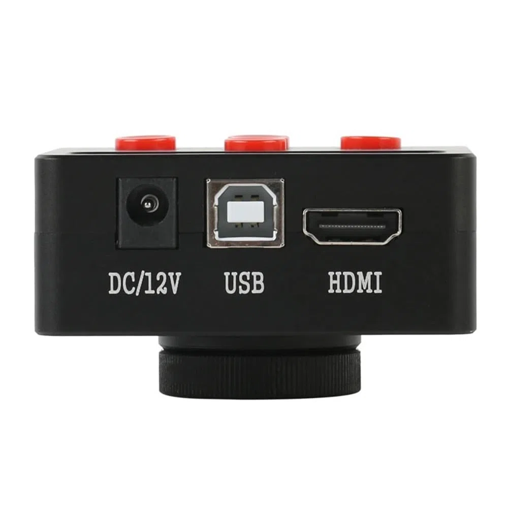 Akcesoria do mikroskopu laboratoryjnego 48 MP 1080P 2K HDMI USB TF rejestrator wideo przemysłowe laboratorium lutowanie kamera mikroskop wideo duży widok duża odległość robocza (35 mm)