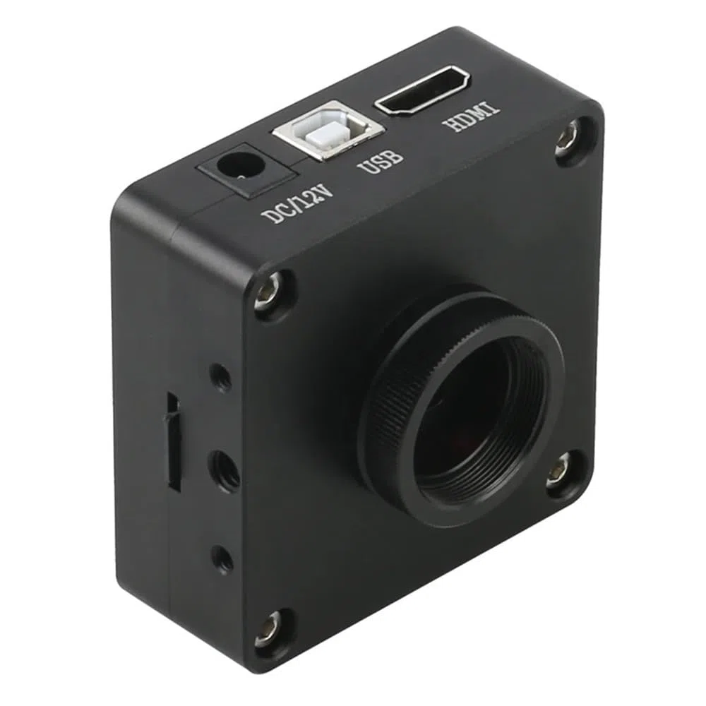 Akcesoria do mikroskopu laboratoryjnego 48 MP 1080P 2K HDMI USB TF rejestrator wideo przemysłowe laboratorium lutowanie kamera mikroskop wideo duży widok duża odległość robocza (35 mm)